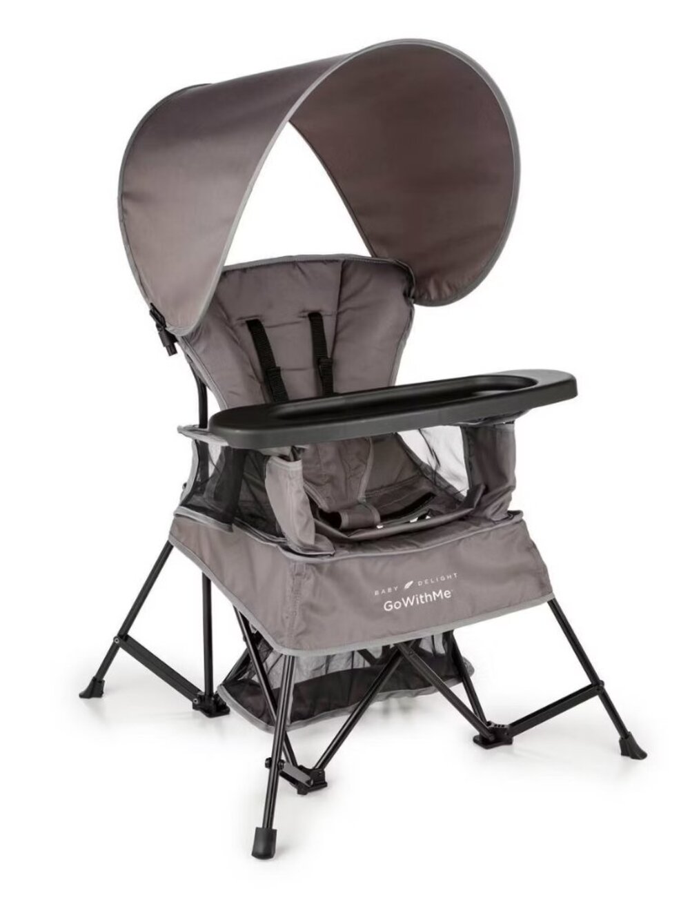 Baby Delight Go With Me Venture Portable Chair Gray5-Point Harness